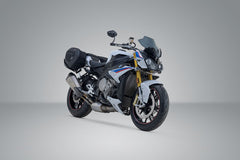 SW MOTECH PRO BLAZE H saddlebag set. Black. BMW S1000RR (12-14) / S1000R (13-20). | BC.HTA.07.740.35300
