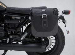 SW-MOTECH Legend Gear side bag system LC Black Edition Moto Guzzi V9 Roamer/Bobber (15-). | BC.HTA.17.797.20300