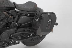 SW Motech Legend Gear side bag system LC Black Edition. Harley-Davidson Sportster S (21-). | BC.HTA.18.019.20100