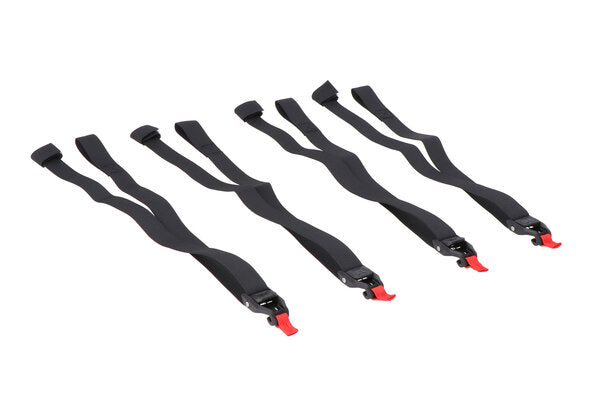 SW Motech Strap set. 4 x. For the PRO tail bag. Hook on one side. | BC.ZUB.00.128.30000