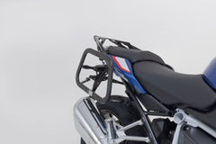 SW Motech EVO side carriers. B-stock.. Black. BMW R 1200 R/RS (14-18), R 1250 R/RS (18-). | B.KFT.07.573.20000/B