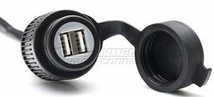 SW Motech Double USB power port with cable harness | EMA.00.107.11300