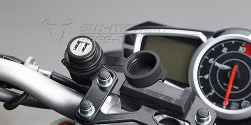 SW Motech Double USB power port with cable harness | EMA.00.107.11300