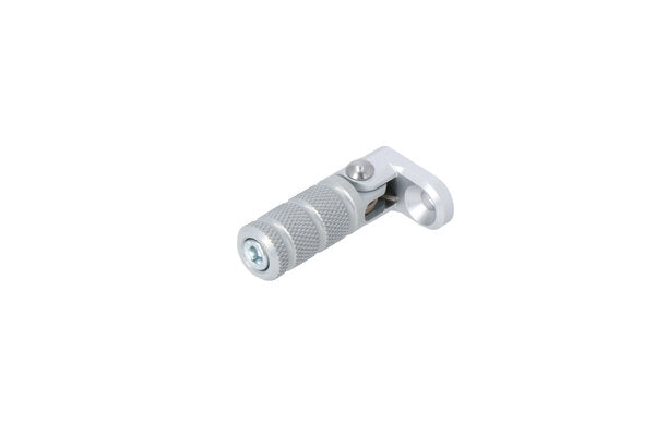 SW Motech Gear lever tread. Silver. Knurled. incl. extension. | FSC.00.127.10100/S