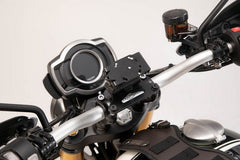 SW-MOTECH GPS mount for handlebar Black. Honda / Suzuki / Triumph models. | GPS.11.646.10202/B