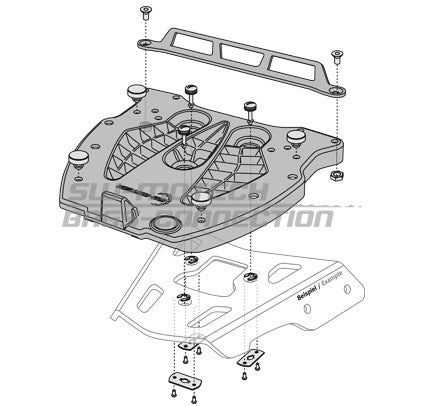 SW Motech Adapter plate for ALU-RACK | GPT.00.152.406