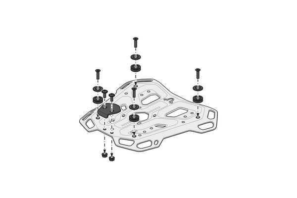 SW MOTECH TRAX ADV top case system. Silver. Suzuki GSX-S1000GX (23-). | GPT.05.601.70000/S