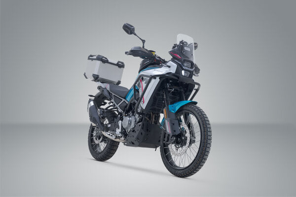 SW MOTECH TRAX ADV top case system. Silver. CFMoto 450MT (23-). | GPT.10.625.70000/S