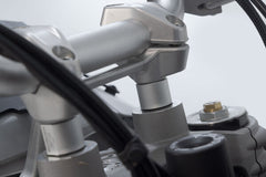 SW Motech Bar riser. Silver. Ducati DesertX (22-). | LEH.22.039.10100/S