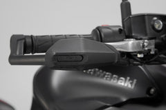 SW MOTECH Lever guards with wind protection. Black. Kawasaki models, Yamaha MT-09 (23-). | LVG.08.868.11001/B