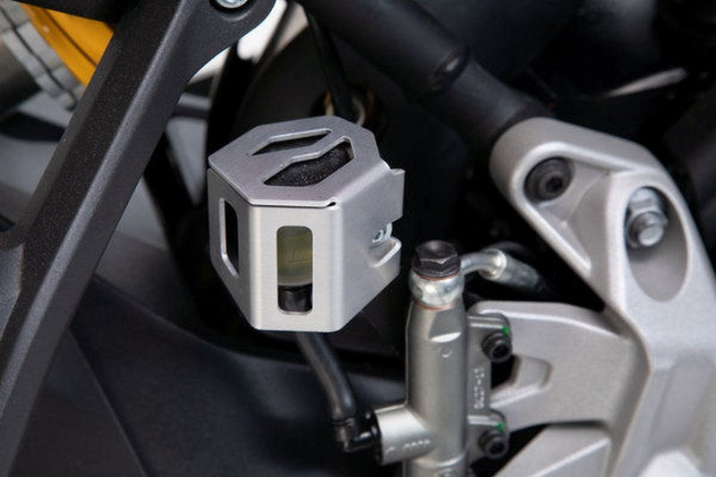 SW-MOTECH Brake reservoir guard Silver. BMW GS/GT, Ducati, KTM 790 models. | SCT.07.174.10102/S