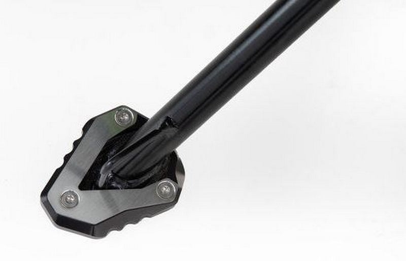 SW-MOTECH Extension for side stand foot Black/Silver. Kawasaki Ninja 125 / Z125 (18-). | STS.08.102.10100/S