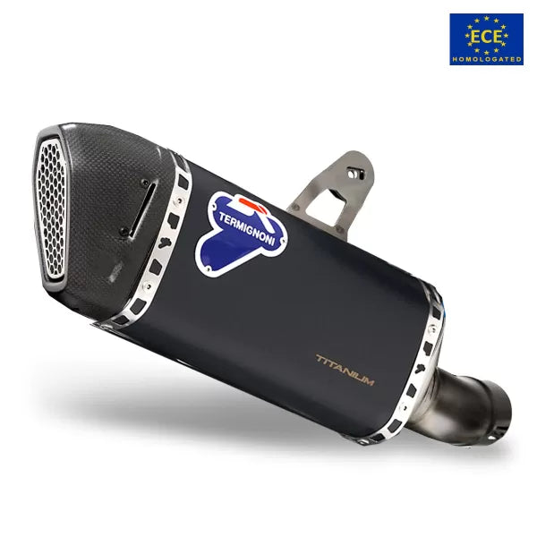 Termignoni Black Titanium Exhaust Slip-On Approved BMW R1300GS 2023-2024 | BW2808040INC