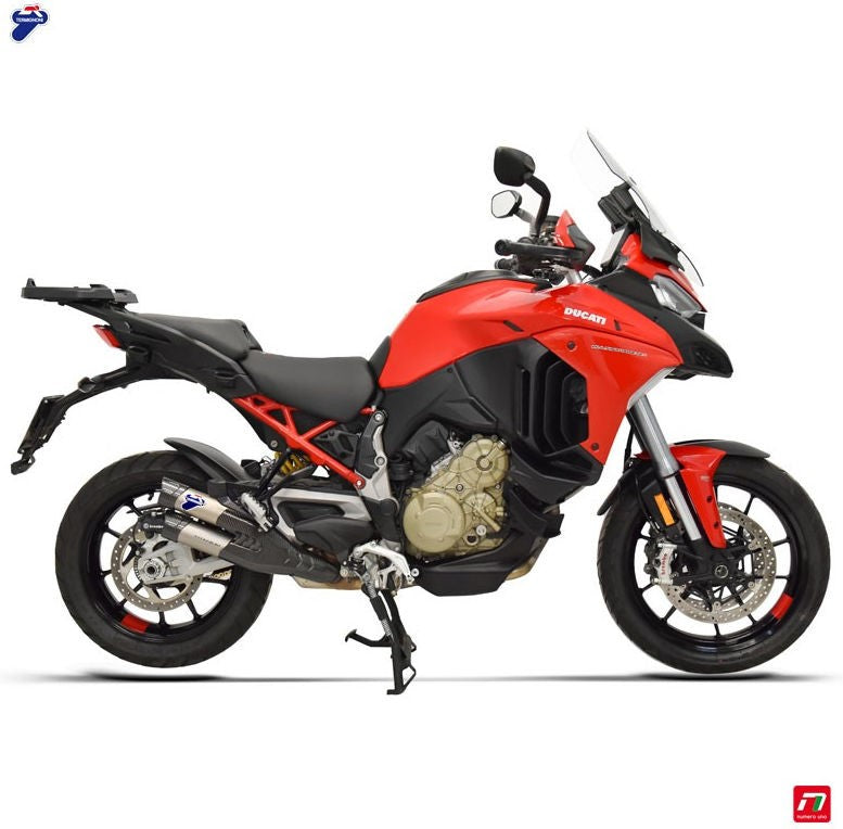 Termignoni Slip on exhaust homologated TITAN-TITAN-CARBON for Ducati Multistrada V4 2021-2023 | D21008040TTC