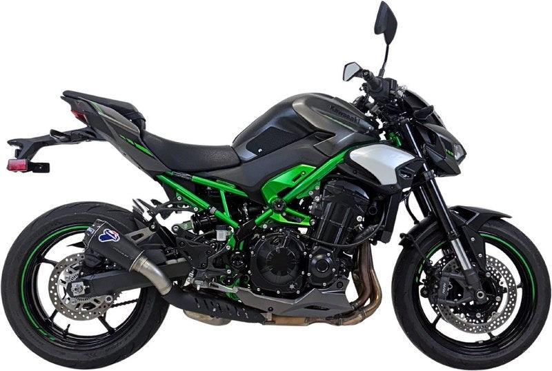 LINK PIPE + SILENCER GP2R BLACK TITANIUM, LINK PIPE + SLIP ON + HEATSHIELD, STAINLESS STEEL, BLACK TITANIUM