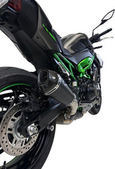 LINK PIPE + SILENCER CONICAL BLACK , LINK PIPE + SLIP ON + HEATSHIELD, STAINLESS STEEL, BLACK TITANIUM