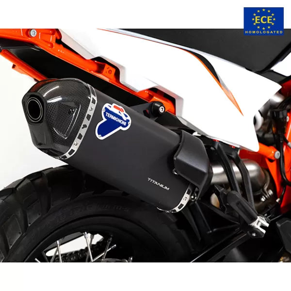 Termignoni Black Titanium Exhaust Slip-On Approved KTM Adventure 890 2023-2024 | KT3208040INC