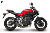 Termignoni 2X1 Street, STAINLESS STEEL YAMAHA MT07 / XSR700 (2014-2019) | Y104090TV