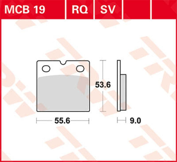 TRW BRAKE PAD TRW MCB19 | MCB19