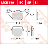 TRW BRAKE PAD TRW MCB519SI | MCB519SI