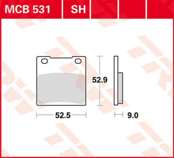 TRW BRAKE PAD TRW MCB531 | MCB531