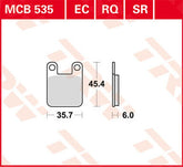 TRW BRAKE PAD TRW MCB535RQ | MCB535RQ