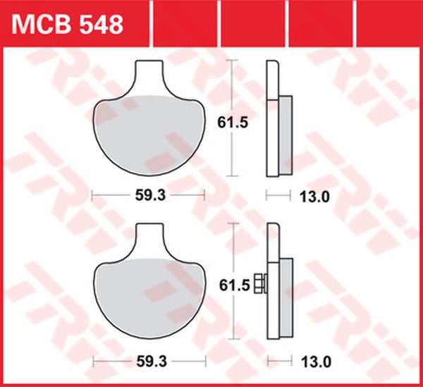 TRW BRAKE PAD TRW MCB548 | MCB548