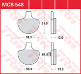 TRW BRAKE PAD TRW MCB548 | MCB548