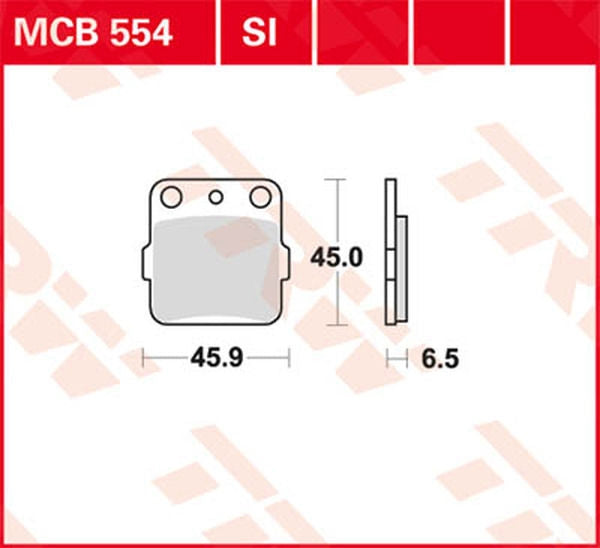 TRW BRAKE PAD TRW MCB554SI | MCB554SI