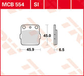 TRW BRAKE PAD TRW MCB554SI | MCB554SI