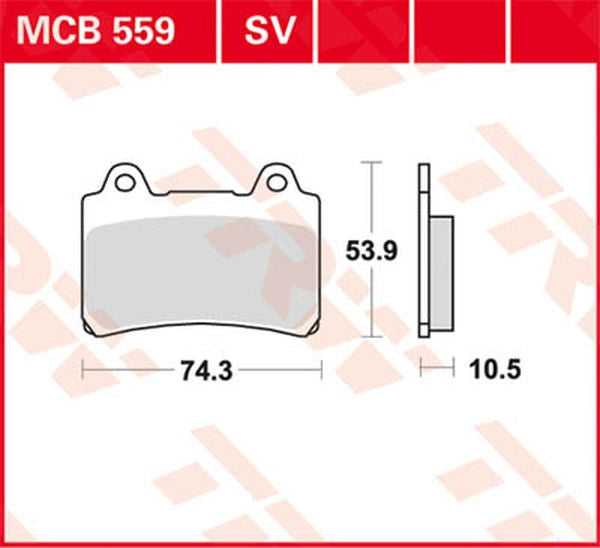 TRW BRAKE PAD TRW MCB559 | MCB559