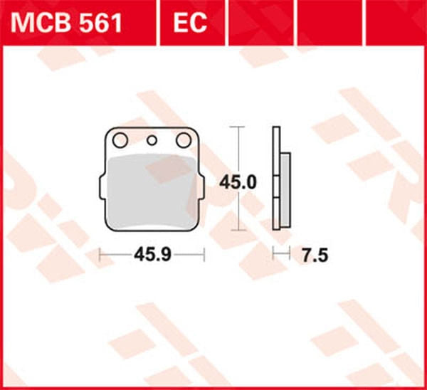 TRW BRAKE PAD TRW MCB561 | MCB561