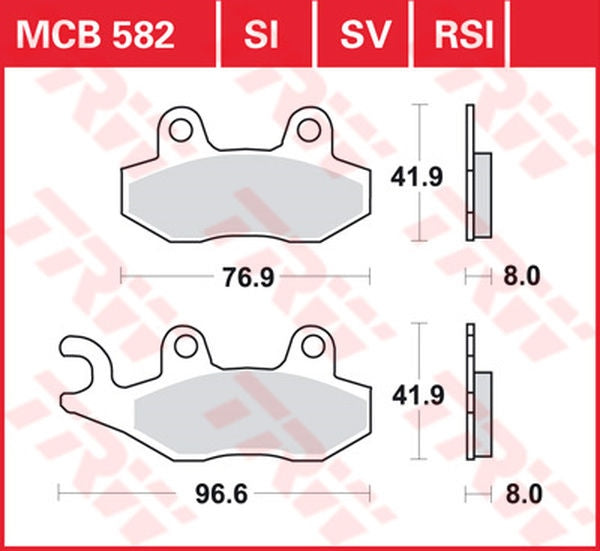 TRW BRAKE PAD TRW MCB582 | MCB582