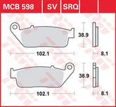 TRW BRAKE PAD TRW MCB598 | MCB598