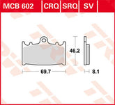 TRW BRAKE PAD TRW MCB602CRQ | MCB602CRQ