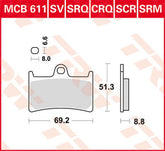 TRW BRAKE PAD TRW MCB611 | MCB611