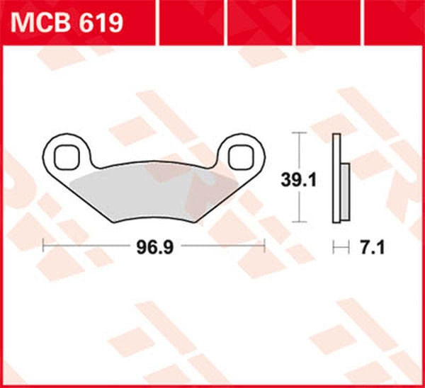 TRW BRAKE PAD TRW MCB619 | MCB619