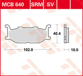 TRW BRAKE PAD TRW MCB640 | MCB640