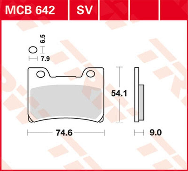 TRW BRAKE PAD TRW MCB642SV | MCB642SV