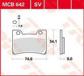 TRW BRAKE PAD TRW MCB642SV | MCB642SV