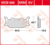 TRW BRAKE PAD TRW MCB666SV | MCB666SV