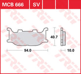 TRW BRAKE PAD TRW MCB666 | MCB666