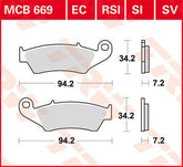 TRW BRAKE PAD TRW MCB669RSI | MCB669RSI
