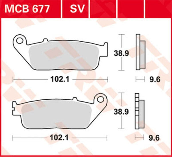 TRW BRAKE PAD TRW MCB677 | MCB677
