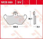 TRW BRAKE PAD TRW MCB680SV | MCB680SV