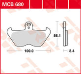 TRW BRAKE PAD TRW MCB680 | MCB680