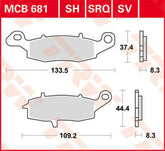 TRW BRAKE PAD TRW MCB681SH | MCB681SH