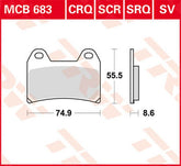 TRW BRAKE PAD TRW MCB683SV | MCB683SV