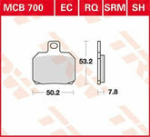 TRW BRAKE PAD TRW MCB700RQ | MCB700RQ