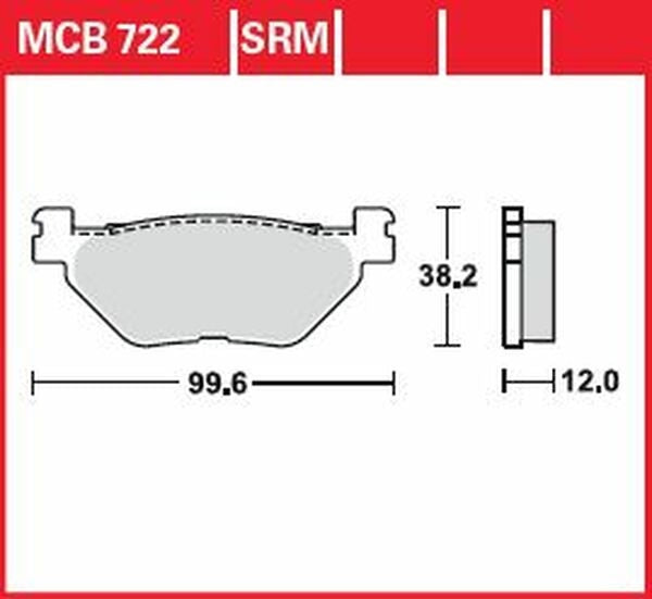 TRW BRAKE PAD SINTER SCOOTER 125+ | MCB722SRM